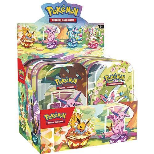 Prismatic Evolutions Mini Tin Display